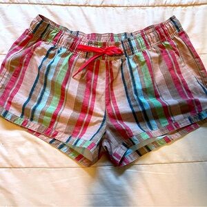 Prana Multicolor Striped Athletic Shorts